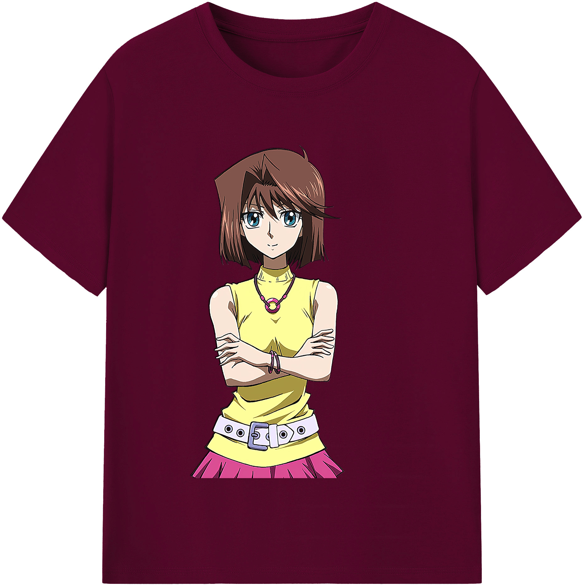 （画像用） 遊☆戯☆王 Yu-Gi-Oh! レディースカジュアルプリントTシャツ（綿100％）